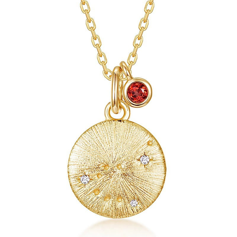 Gémeaux 14K Gold 12 Zodiac Necklace