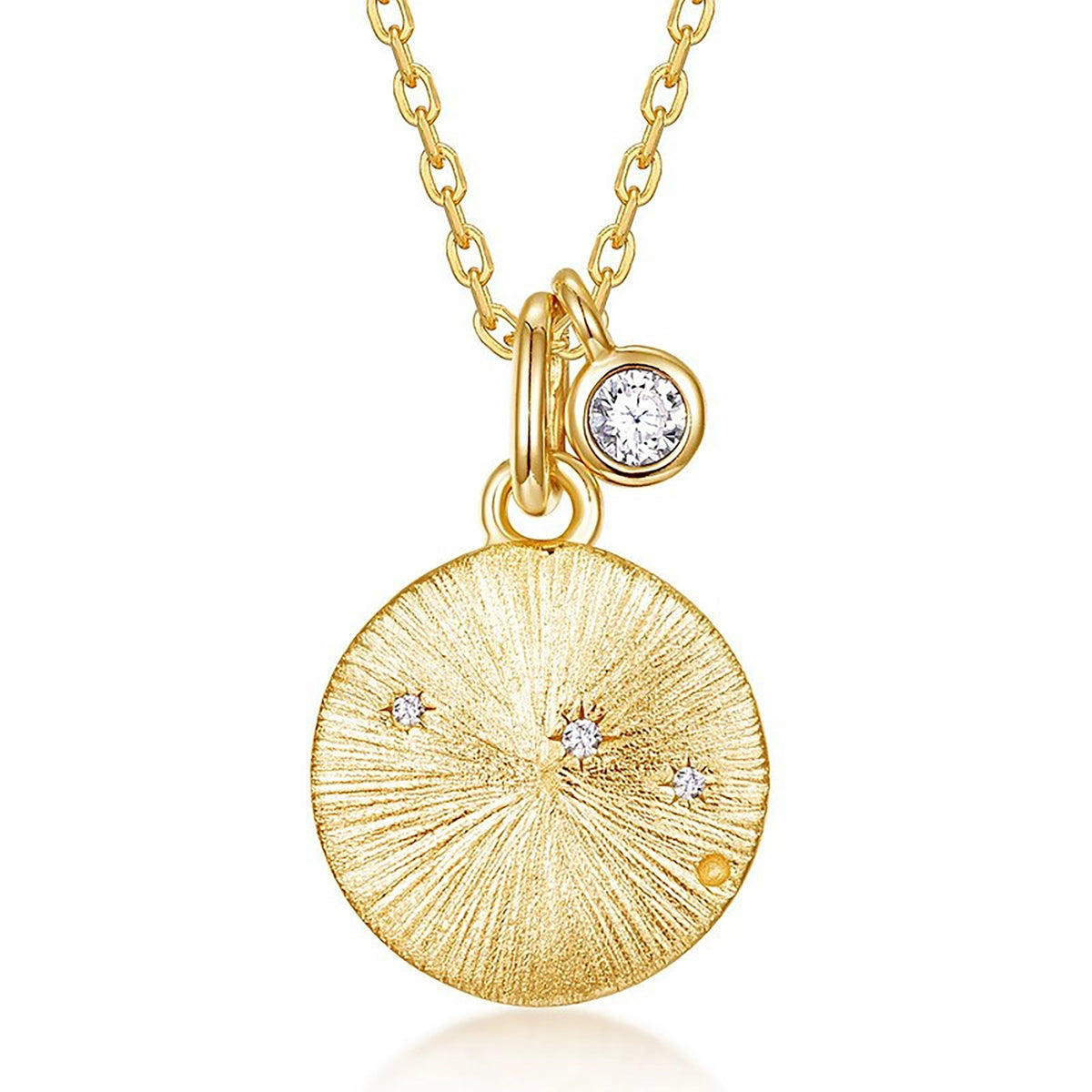 Gémeaux 14K Gold 12 Zodiac Necklace