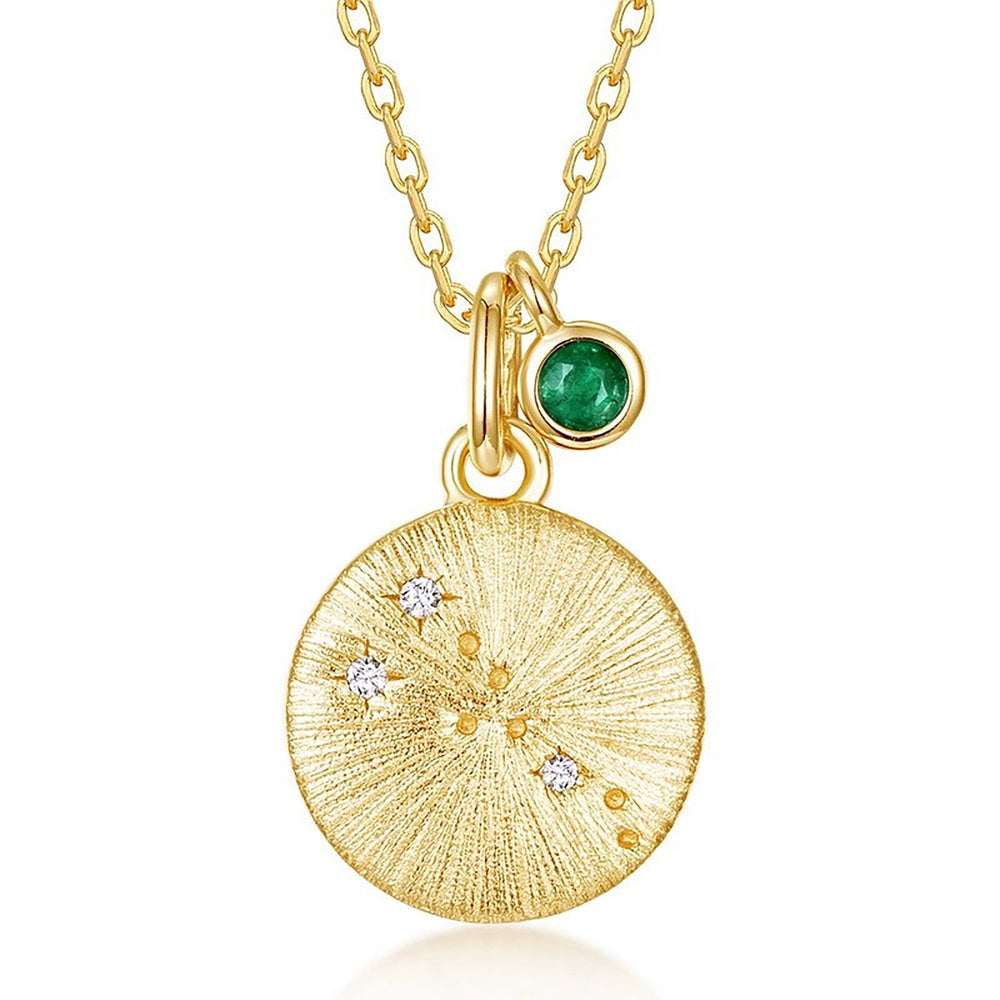 Gémeaux 14K Gold 12 Zodiac Necklace