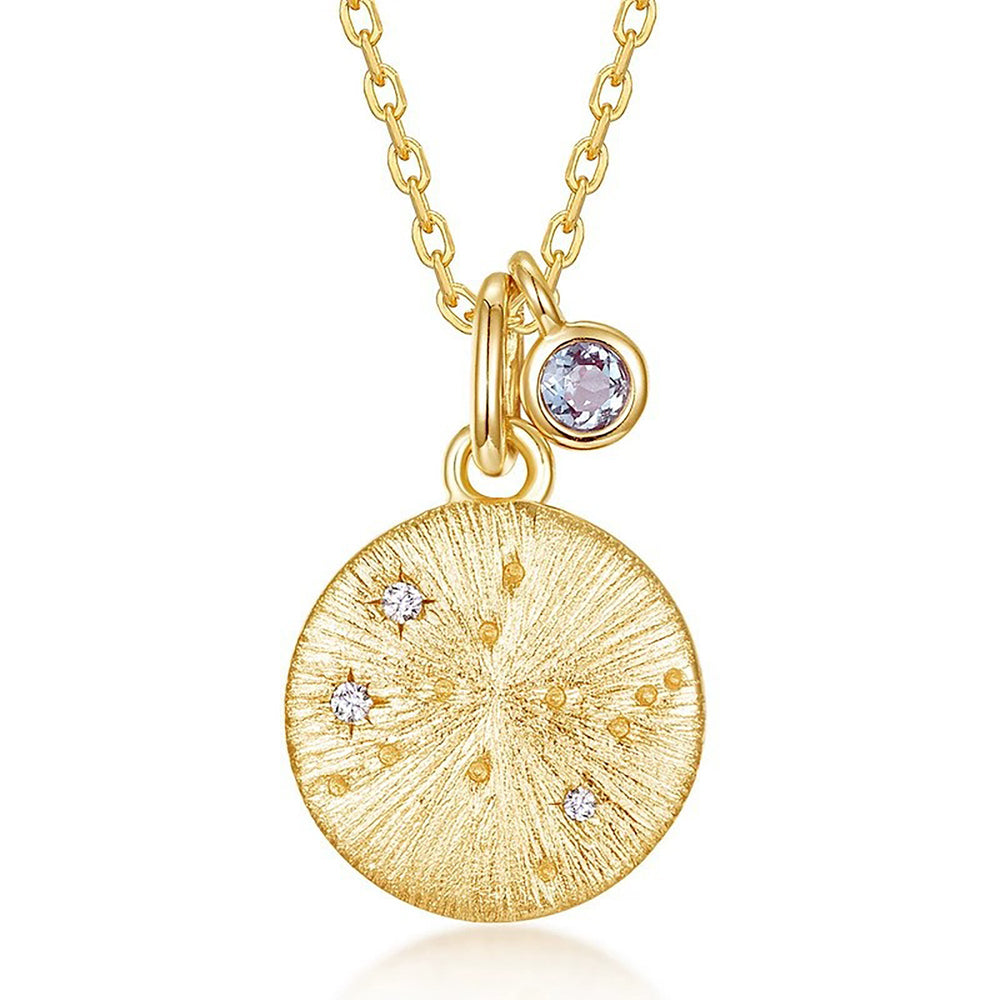 Gémeaux 14K Gold 12 Zodiac Necklace