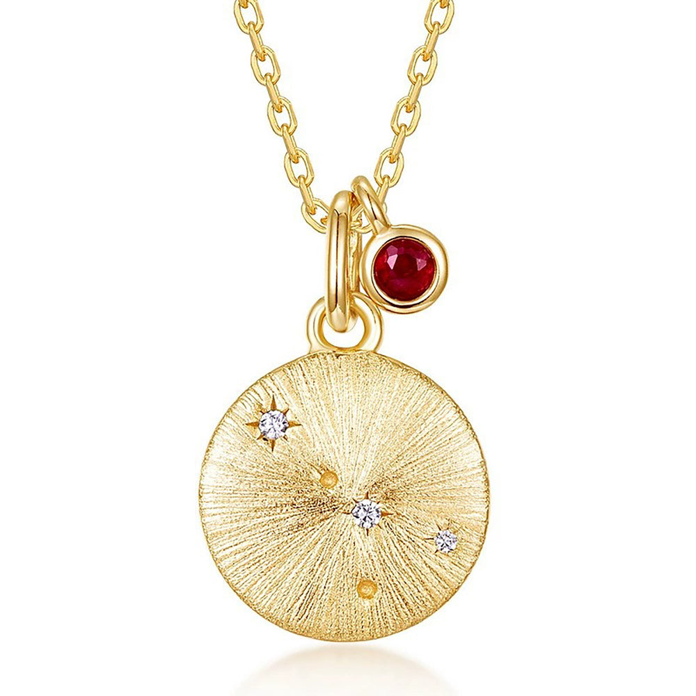 Gémeaux 14K Gold 12 Zodiac Necklace