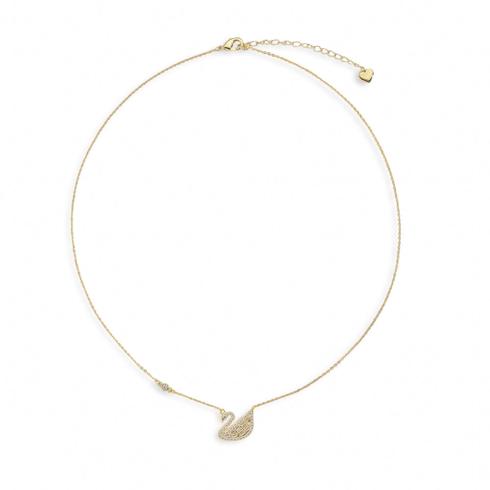 Geneviève 18K Gold Swan Necklace