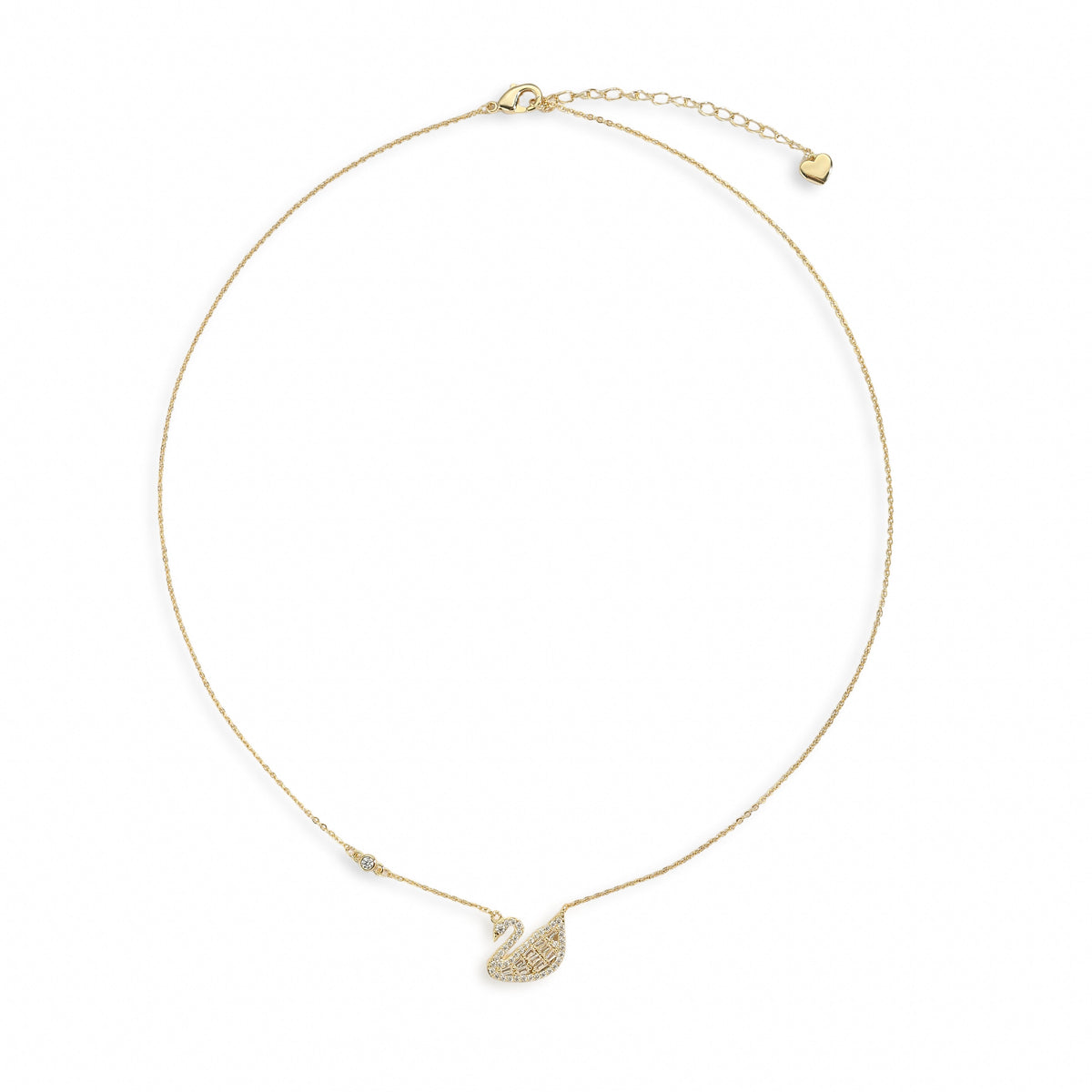 Geneviève 18K Gold Swan Necklace