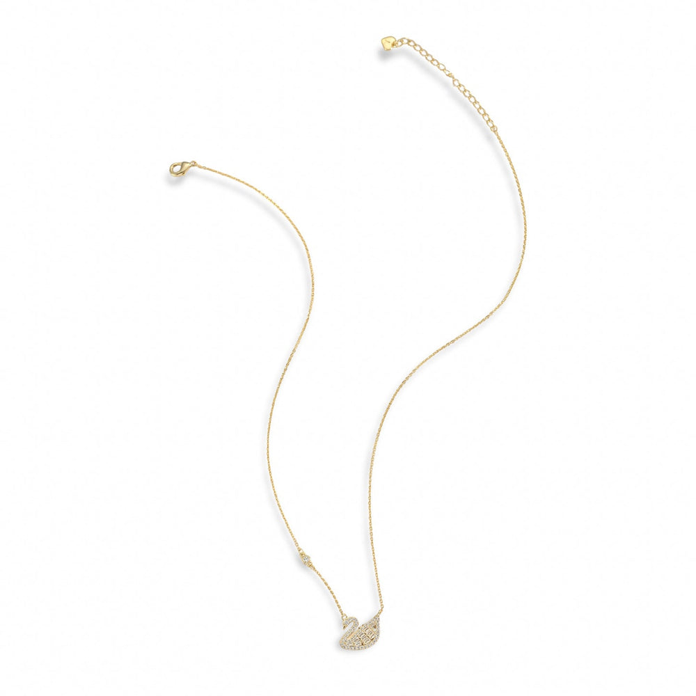 Geneviève 18K Gold Swan Necklace