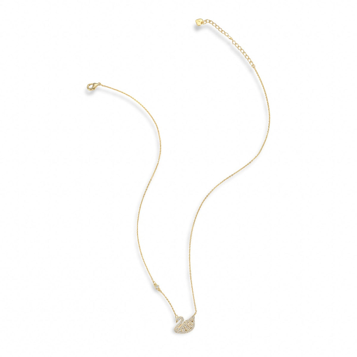 Geneviève 18K Gold Swan Necklace