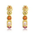 Géraldanne Multicolor Round Earrings