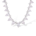Geraldine White Teardrop Marquise Necklace