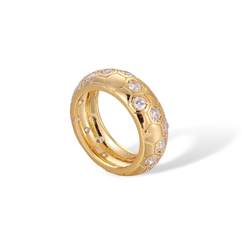 Gerlindis 14K Gold Spherical Ring