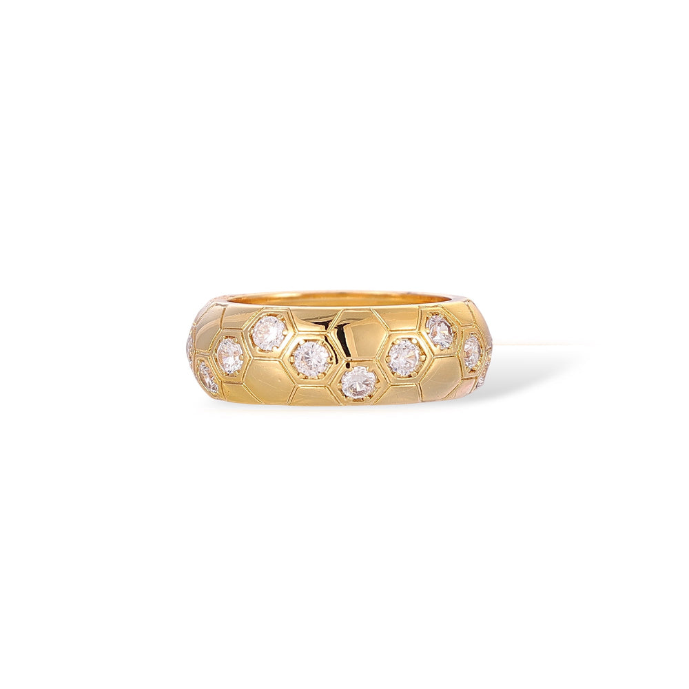 Gerlindis 14K Gold Spherical Ring