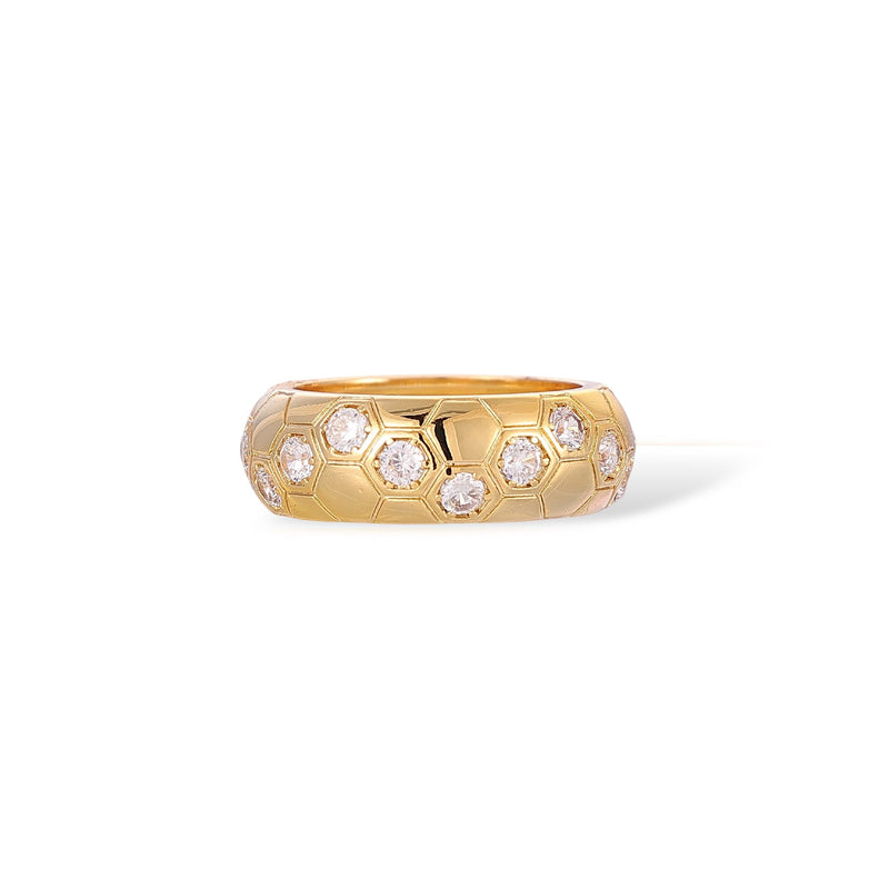 Gerlindis 14K Gold Spherical Ring