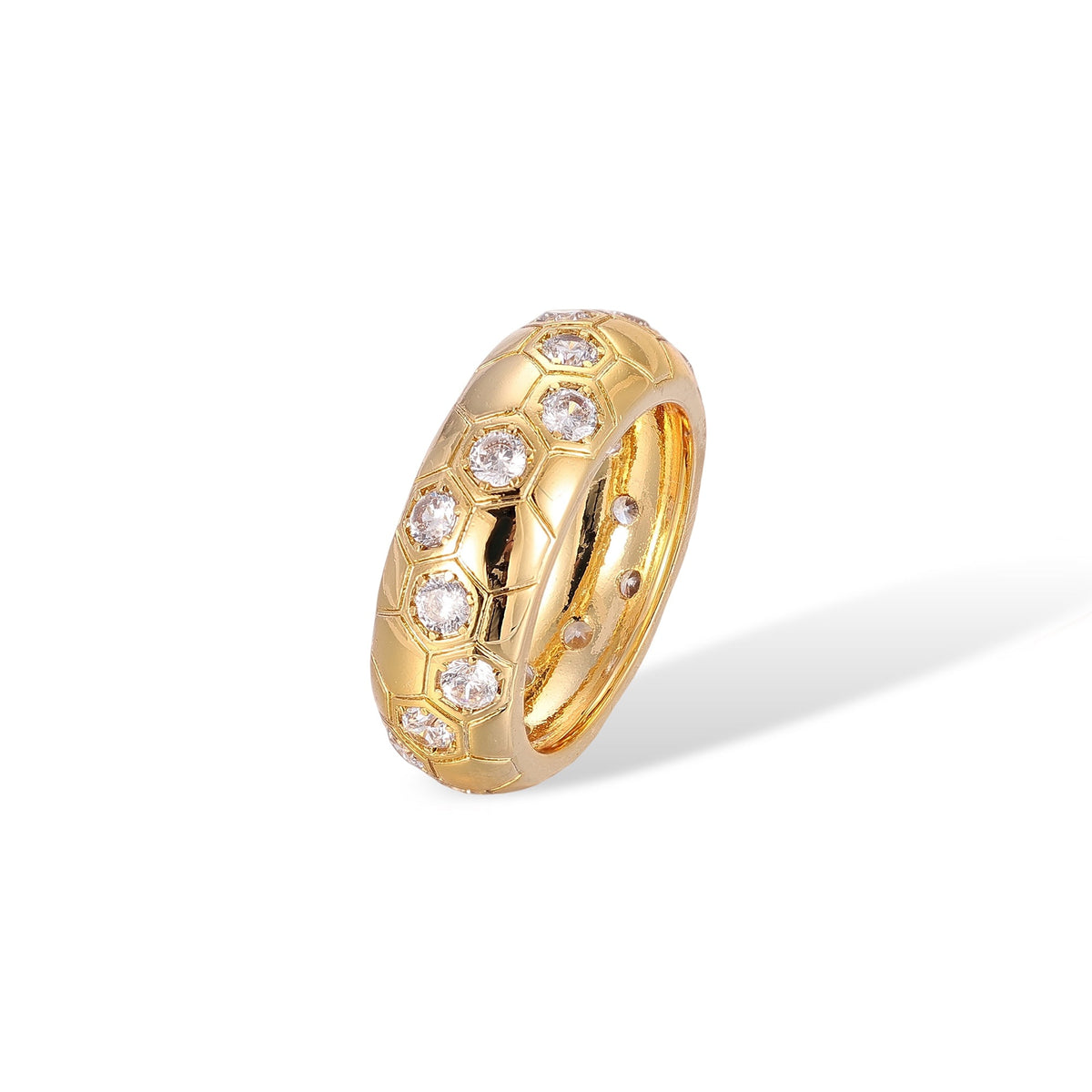 Gerlindis 14K Gold Spherical Ring
