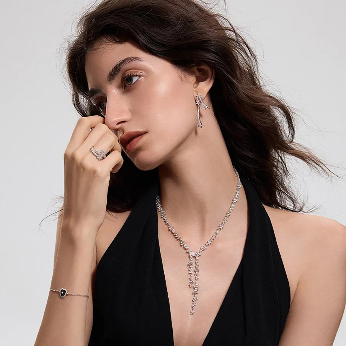 Gertrud Silver Star Necklace