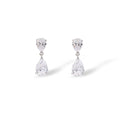 Gerwina White Teardrop Earrings