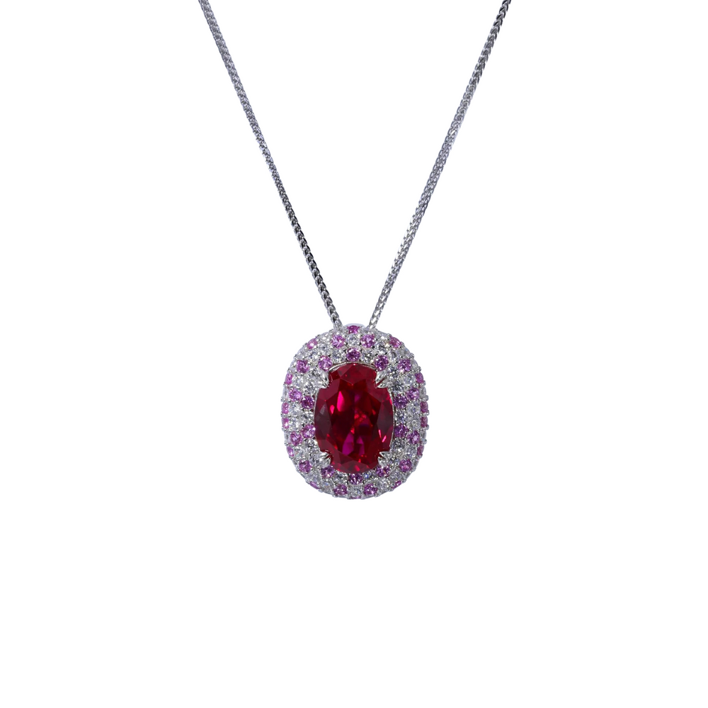 Gidèle Red Oval Necklace