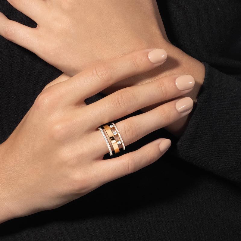 Gislrun 14K Gold Hollow Geometric Ring