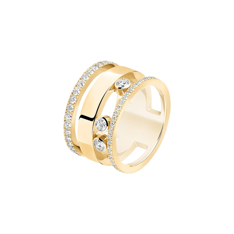 Gislrun 14K Gold Hollow Geometric Ring