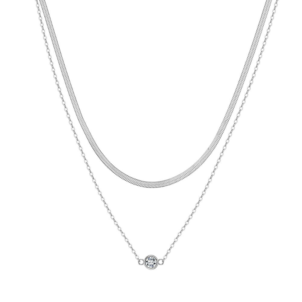 Godlind 14K Gold Round Double-Layer Necklace