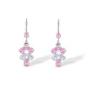 Grazielle Pink Teardrop Drop Earrings