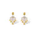 Gretchen Yellow Chandelier Earrings
