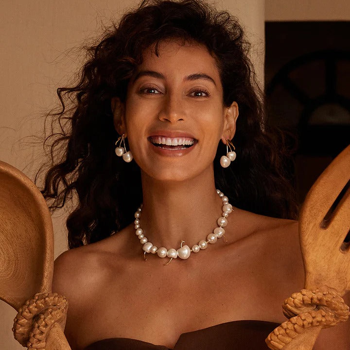Gwenaëlle White Cherry Necklace