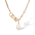 Gwendolin 14k Gold Baroque Pearl Neckalce