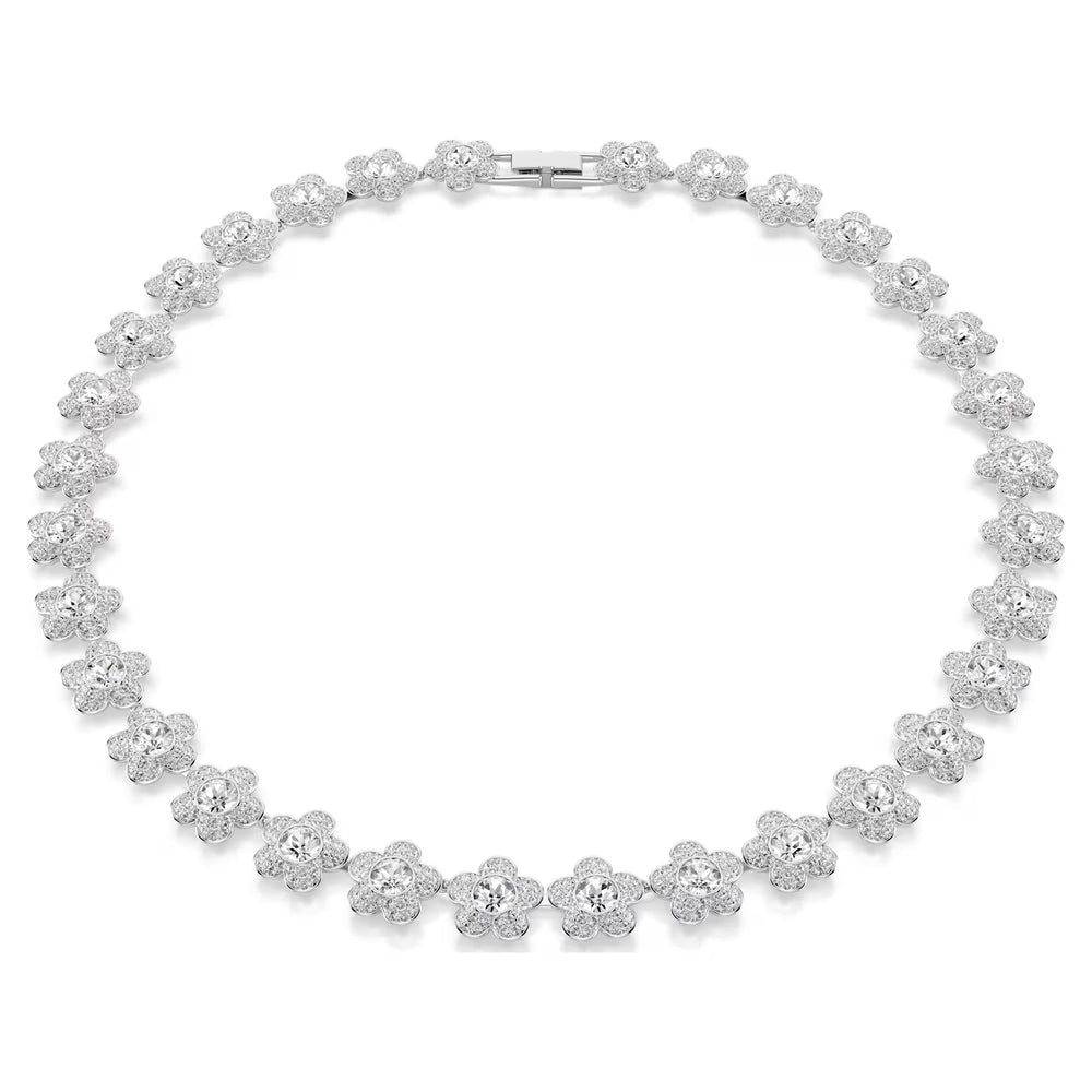 Gwynne White Floral Choker Necklace