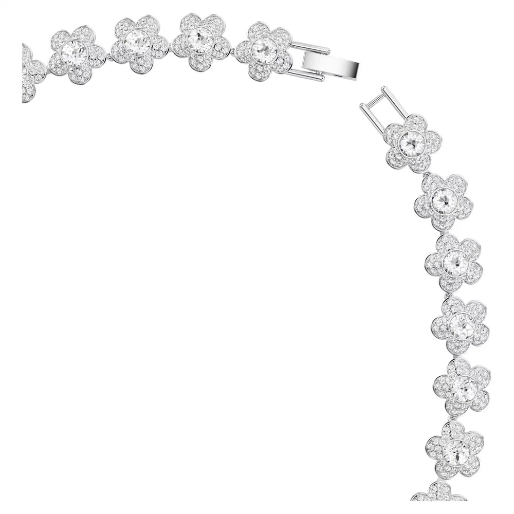 Gwynne White Floral Choker Necklace