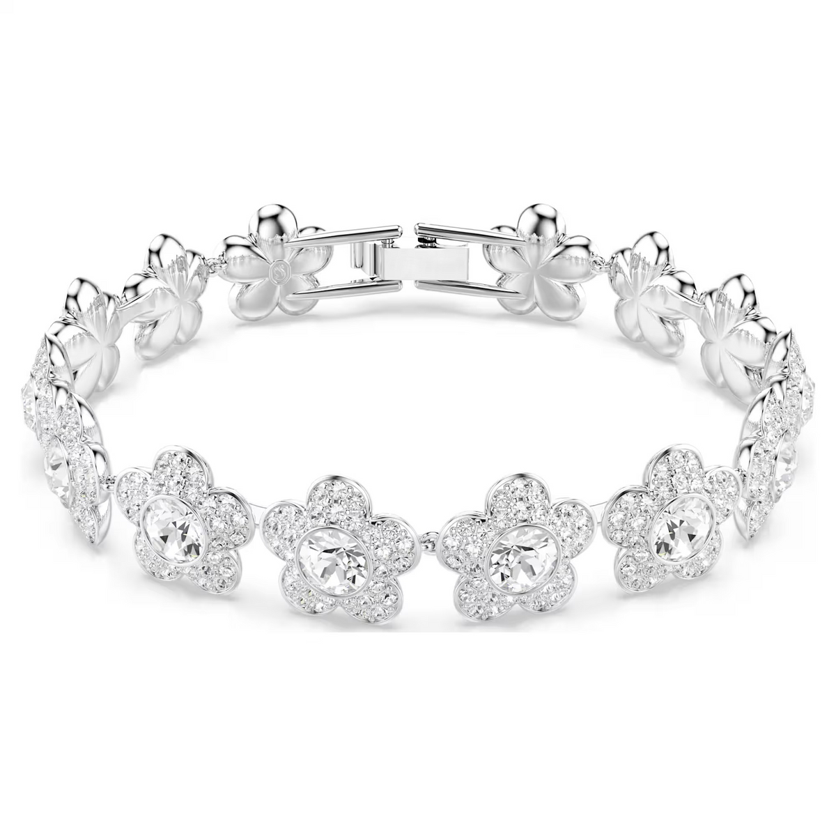 Gwynne White Floral Tennis Bracelet