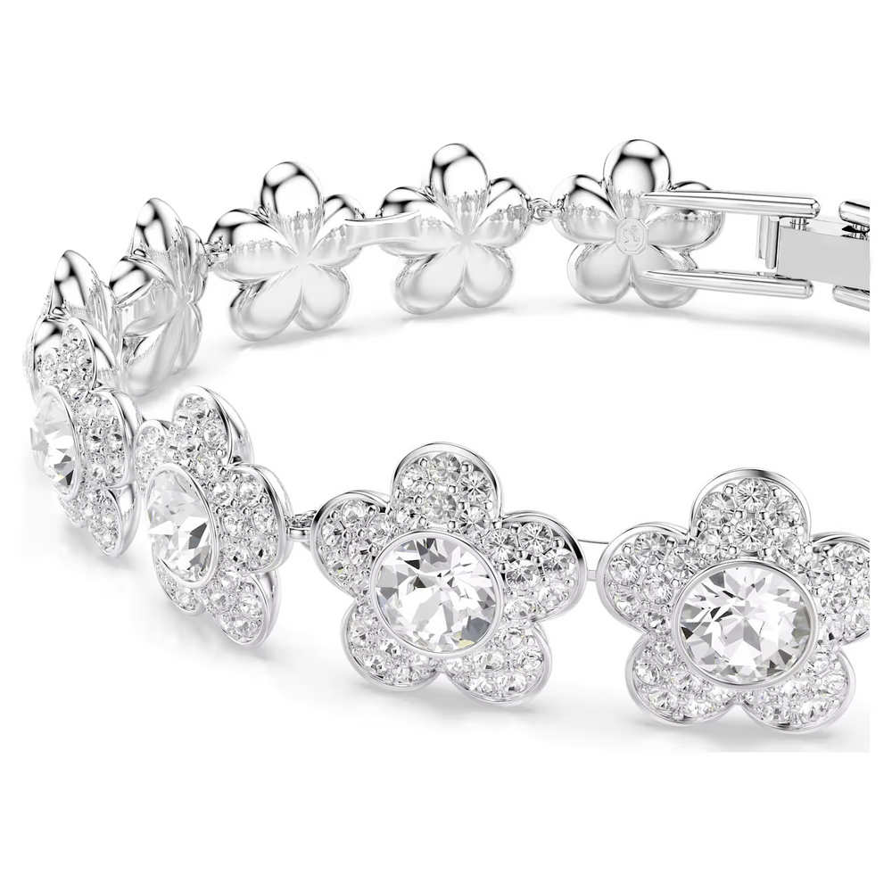 Gwynne White Floral Tennis Bracelet