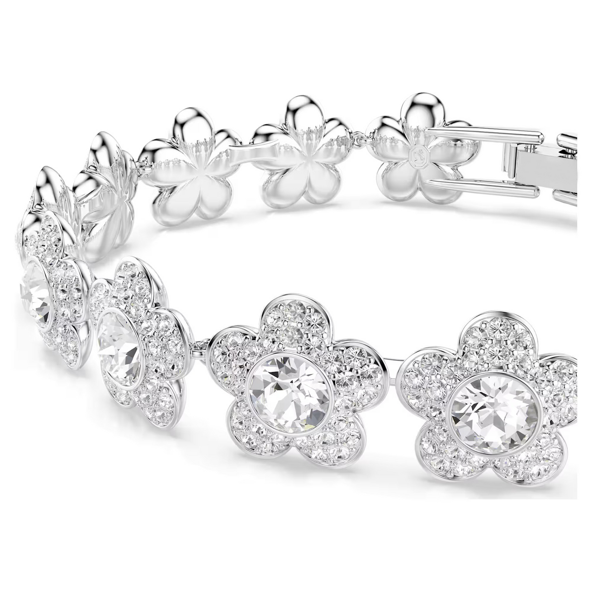 Gwynne White Floral Tennis Bracelet