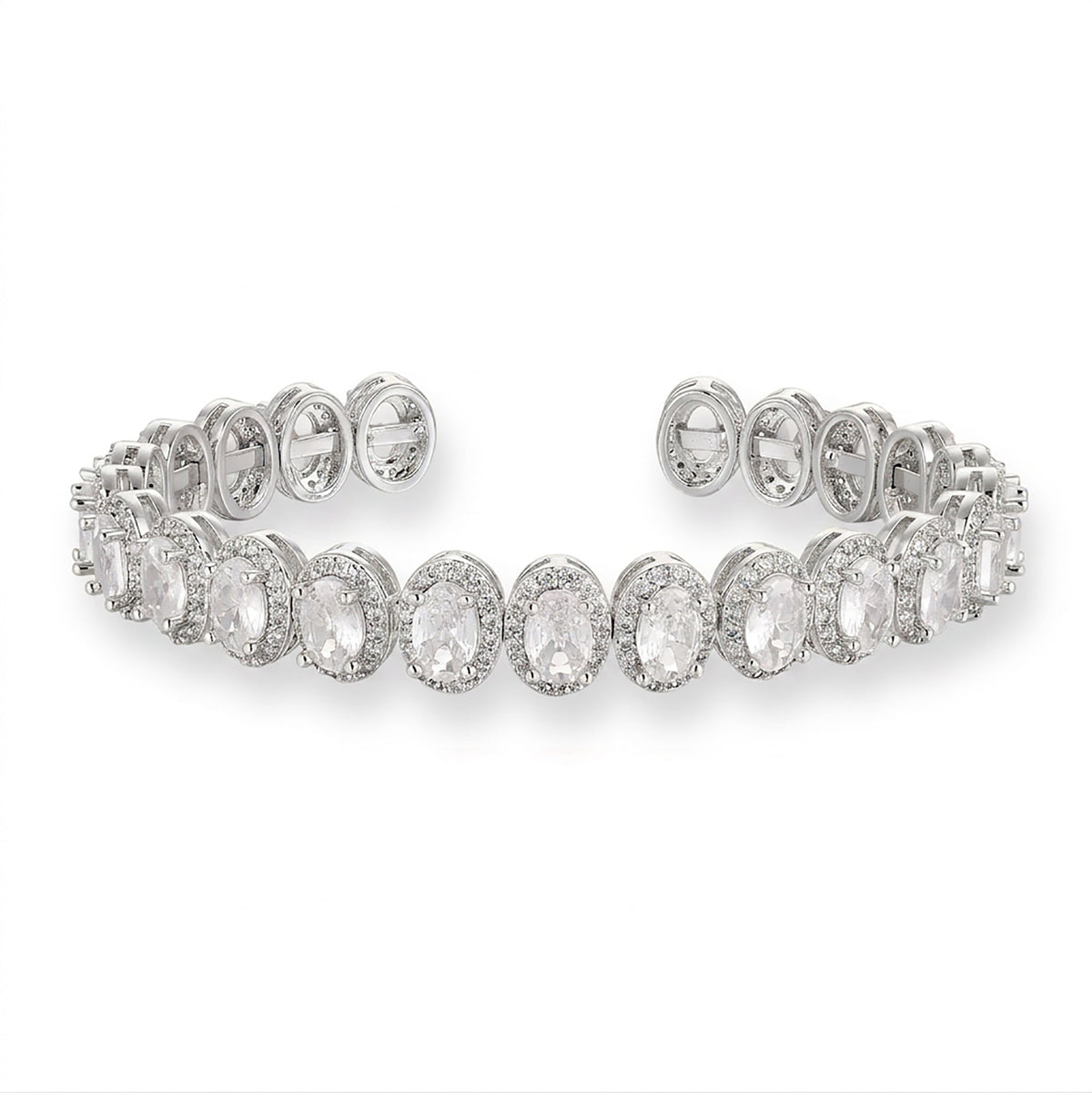 Hadrunia 14K Gold Oval Open Bangle