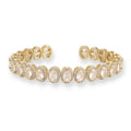 Hadrunia 14K Gold Oval Open Bangle