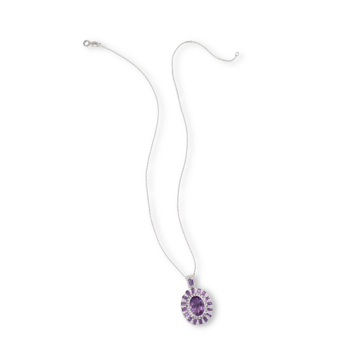 Halo Améthyste Purple Necklace