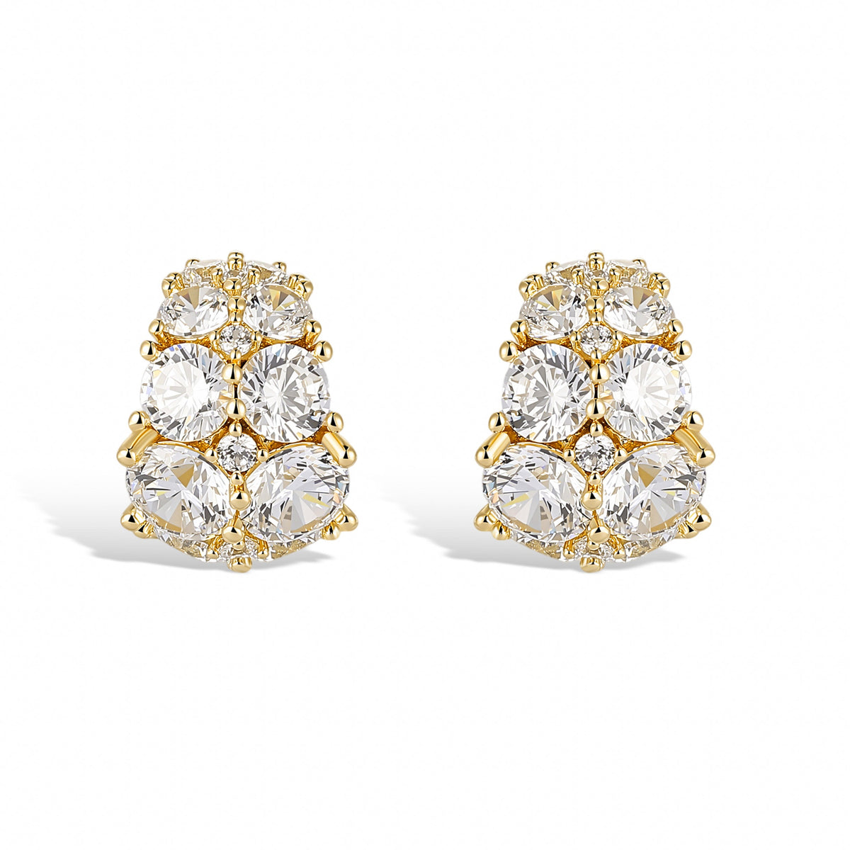 Hanaë 14K Gold Hollowed Earrings
