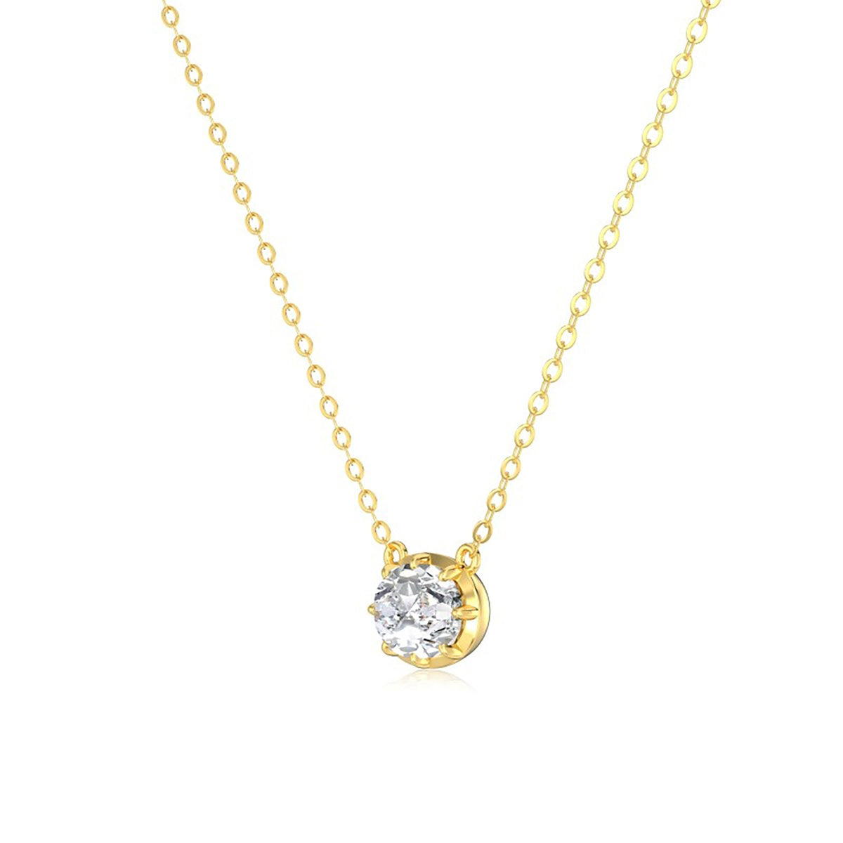 Harlind 18K Gold Oval Necklace