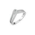 Heidi White Baguette Ring
