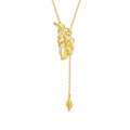 Heike 14K Gold Plume Necklace