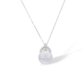 Heilrun White Crown Round Crystal Necklace