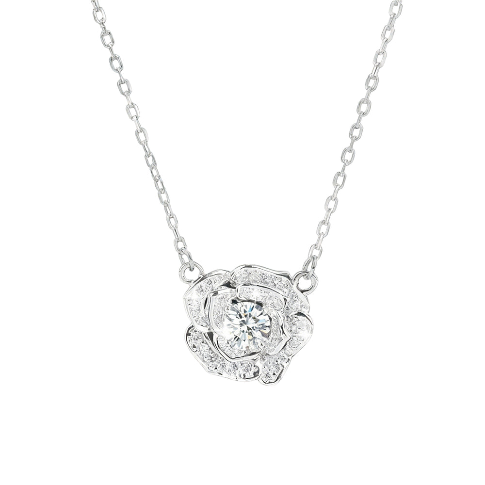 Hélène Camellia White Floral Necklace