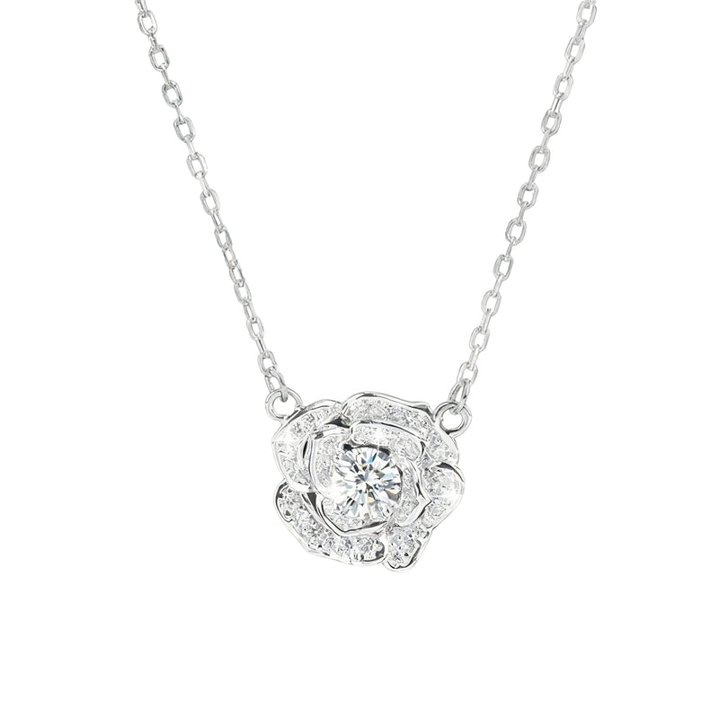 Hélène Camellia White Floral Necklace