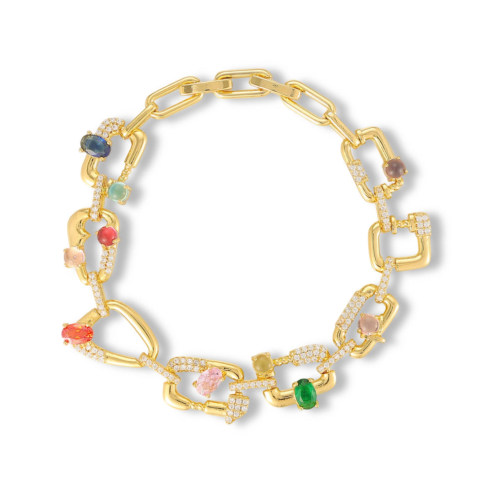 Helga Multicolor Mixed Shape Bracelet