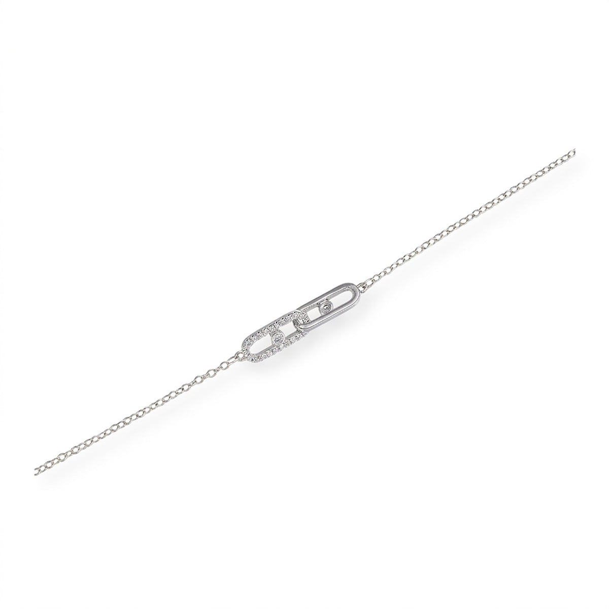 Helmwina 14K Gold Double Oval Bracelet