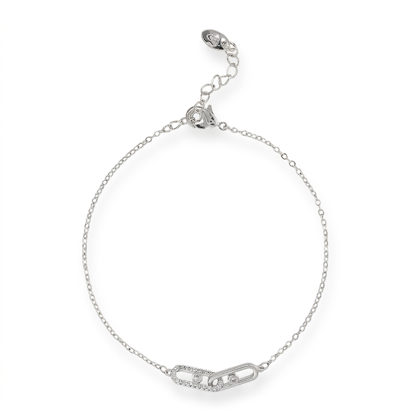 Helmwina 14K Gold Double Oval Bracelet
