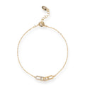 Helmwina 14K Gold Double Oval Bracelet