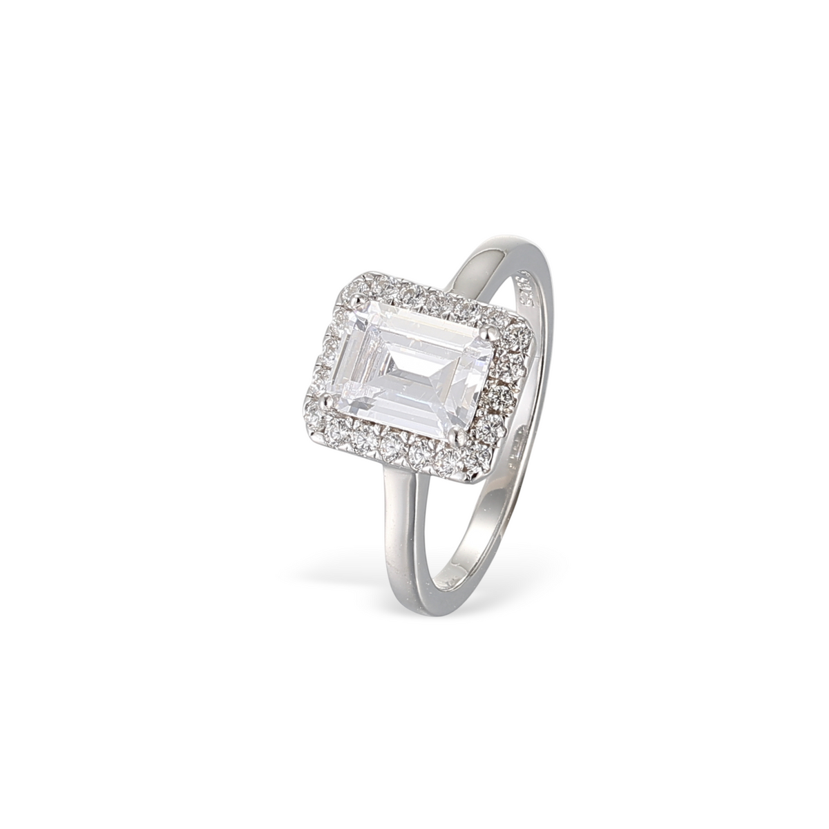 Hérèse Emerald White Ring Set