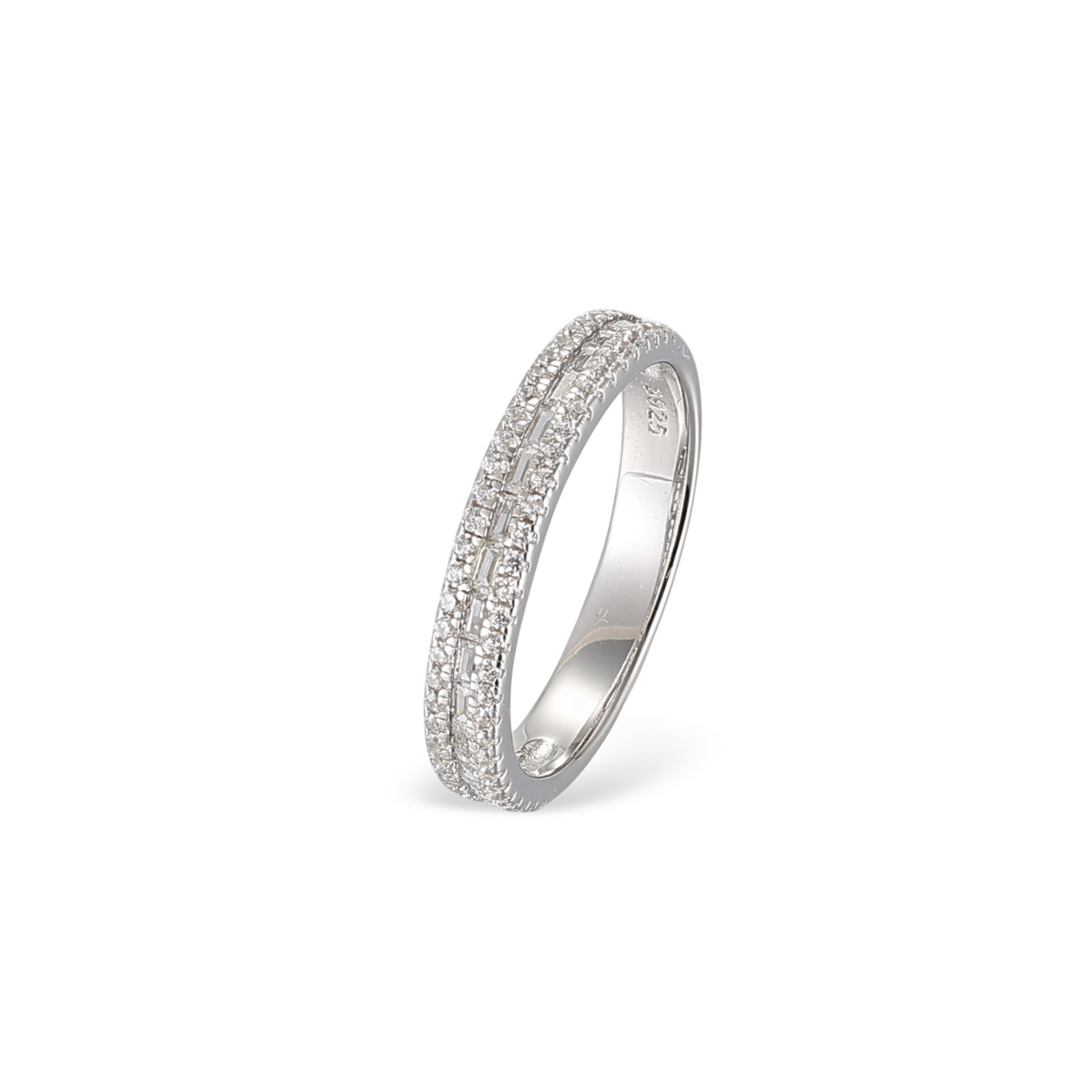 Hérèse Emerald White Ring Set