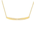 Hertha 14K Gold Curved Necklace