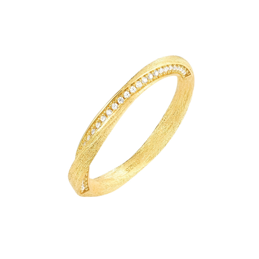 Hertha 14K Gold Mobius Strip Ring