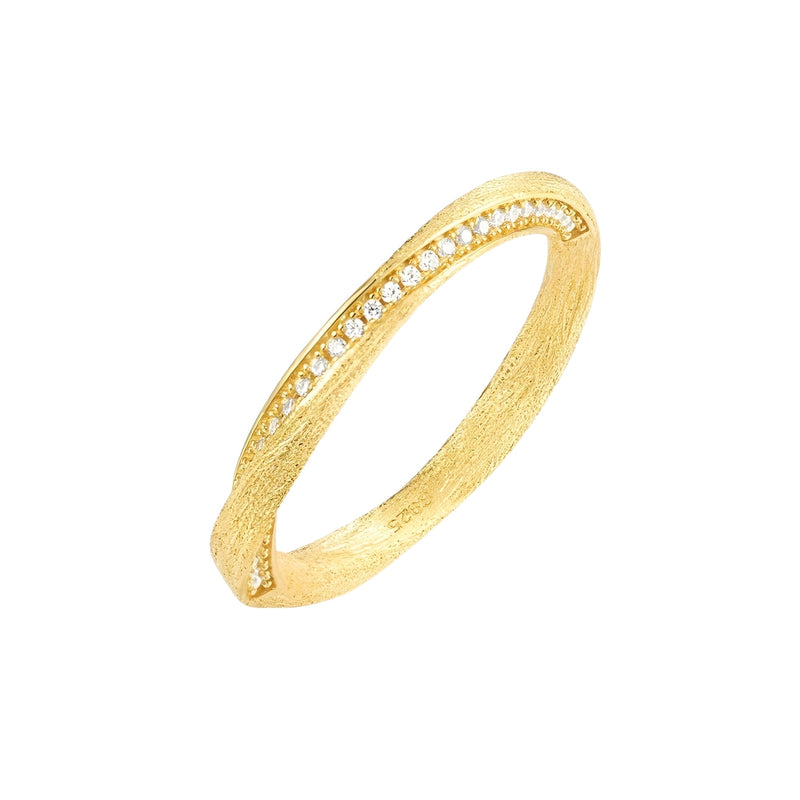 Hertha 14K Gold Mobius Strip Ring