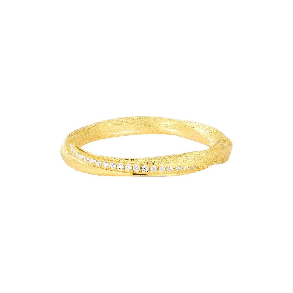 Hertha 14K Gold Mobius Strip Ring